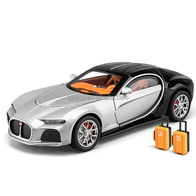 Wholesale 1:24 Plastic Diecast Car Toys Miniature Classic Model Pull Back Light Eco-friendly Collection Gift Adult