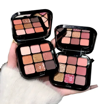 Nine-color Mineral Shimmer Eyeshadow Silky Smooth Fine Powder Texture Brightening Vegan Makeup Highly Pigmented Eye Shadow