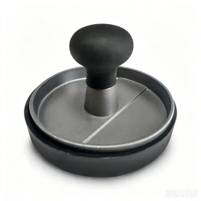 Burger Press Patty Maker Stainless Steel Metal Non-Stick Burger Patty Mold 100 Patty Papers  Free Wax Paper Sheets | BPA Meat