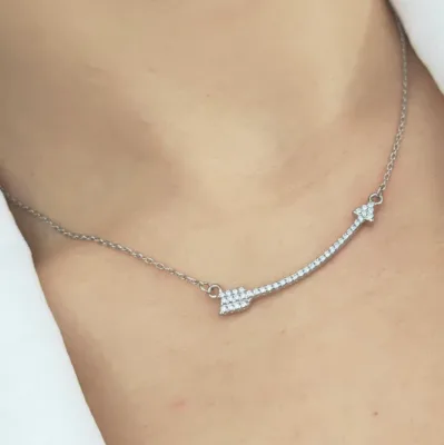 Sterling Silver 925 Necklace Cupid Cubic Zircon Pendant Necklace Fashion Jewelry for Women