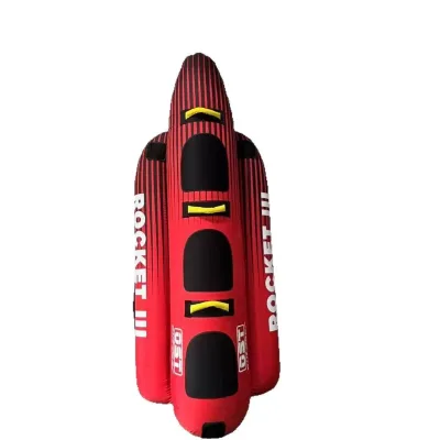 Durable Water Sports Rotating Towable Tube Heavy Duty PVC Towable Tube Bladder for Boat Lake Sea Outdoor Entertainment