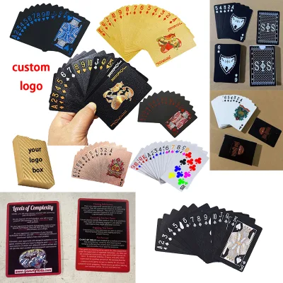 Card Box Customized Hard Gambling Poker Cards Plastic Box Packaging Containers Playing Cards Custom Logo PP Plastic case clear j