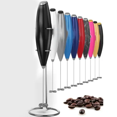 New Mini Milk Foam Maker Matcha Whisk Drink Mixer Stirrer Stainless Steel Coffee Frother Kitchen Handheld Electric Milk Frother
