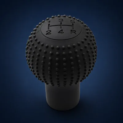 Universal Manual Car Gear Shift Knob Cover 5 Speed + R Pattern Black Matte Finish Anti-Slip Stick Shifter Protector OEM ODM