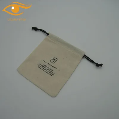 Mini Organic Cotton Drawstring Gift Bag Drawstring Cotton Bag