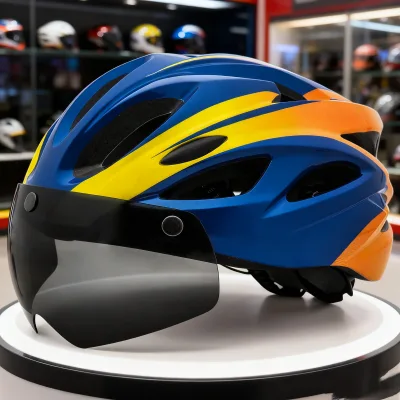 Custom Bike Helmet Adjustable Size Cycling Bicycle Helmet Manufacturer With Flashing Warning Lights