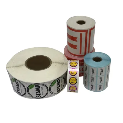 Custom Logo Transparent Vinyl Sticker Labels Self-Adhesive Square Custom-Shaped Durable for Product