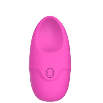 An on off button on the front and charging contacts plus certification marks on the back adult sex toy