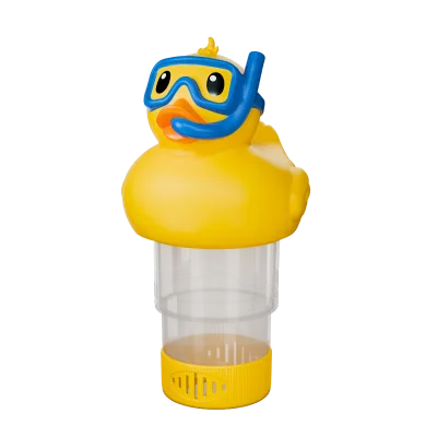 Pool Chlorine Floater Duck Shape Floating Tablet Dispenser Plastic Vinyl for Swimming Pool Spa Chemical Maintenance