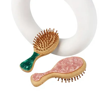 Siywina High Quality Eco-Friendly Fashion Mini Air-Cushion Comb with Acetate Pads Anti-Static Small & Portable