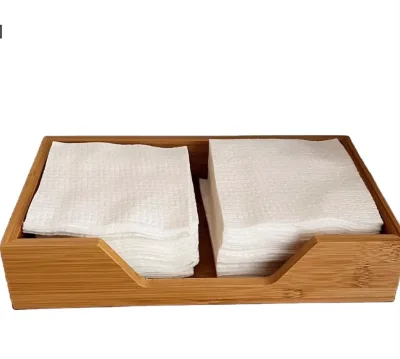 Bamboo Wood Napkins Dispenser Bamboo Napkin Holder for Table, Napkins Holders for Paper Napkins