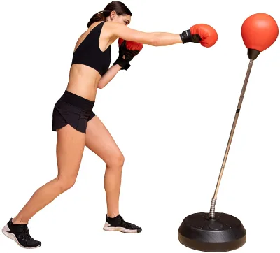 Inflatable Punching Bag With Boxing Glove Speed Ball Heavy Boxing Bag for Adults Kids Freestanding Boxing Punching Bag