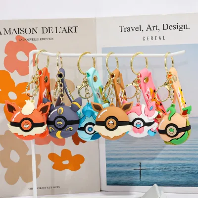 New Cartoon Pokmon Pikachu Baby Keychain Key Pendant for Men and Women Gift