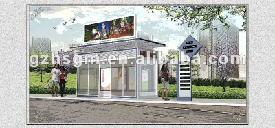 Street Furniture air Conditioner Bus Transit Shelter