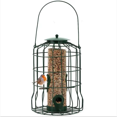Bird Specific Metal Feeder Sturdy Metal Structure Durable Safe Prevents Food Theft by Other Animals