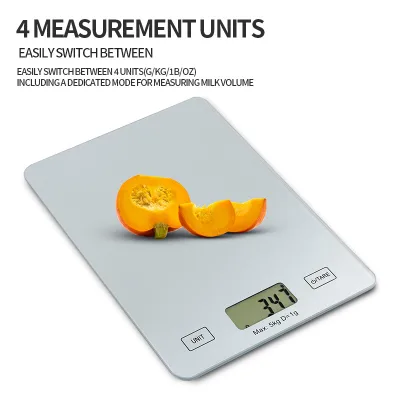 Factory-direct Best-selling Baking-specific Kitchen Scale LCD Display Tempered Glass Surface High-precision Battery Operated