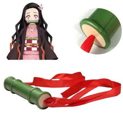 15CM Kimetsu No Yaiba Kamado Nezuko Bamboo Tube Anime Show Costume Anime Cosplay Prop