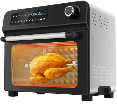 2023 Air Fryer Oven 10-in-1 Toaster Oven with Rotisserie & Dehydrator 24Qt Large New Design 1700W Digital Countertop