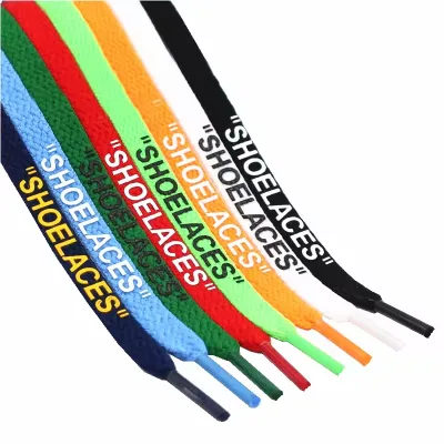 Wholesale Shoe Laces Flat Hollow Custom Printed Lacet Boot Sneaker Shoe Strings Laces Shoelaces for Sneakers