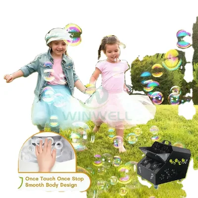 Winwell W-D022 120W Metal Bubble Machine with 3L Bubble Liquid RGBW LED DMX Control for Wedding Outdoor Party Events