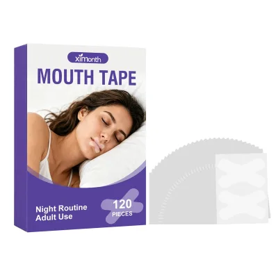 OEM ODM Mouth Tape Sleep Strips X-shaped Oral Tape Anti Snoring Sleep Hypoallergenic 120PCS Transparent Mouth Tape Sleeping