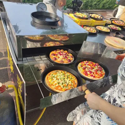 Mobile Outdoor Pizza Oven Gas Pizza Stove Internet Celebrity Stall Startup Freshly Baked Baking Oven by Manufacturer