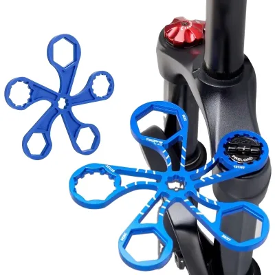 Mountain Bike Shock Absorber Front Fork Shoulder Cover Wrench Disassembly Air Chamber Multifunctional Bicycle Repair Tools