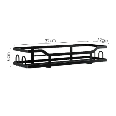 Shower Room 304 Stainless Steel Shower Rack Wall Mounted Bathroom Kitchen Storage Storage Rack