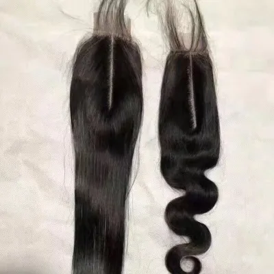 Kim k 2x6 Transparent HD Lace Closure Middle Part Remy Virgin Human Hair 2x6 Lace Closure for Black Women