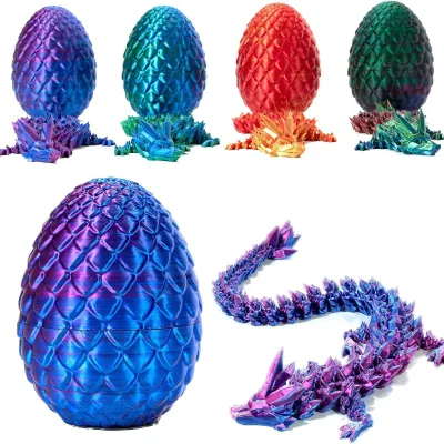 3D Printed Dragon Eggs with Dragon Inside Fidget Toys for Adults