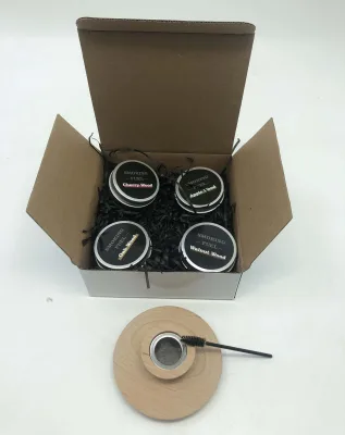Old Fashioned Wood Whiskey Smoker Infuser Kit with Eco-Friendly Design and Cleaning Brush