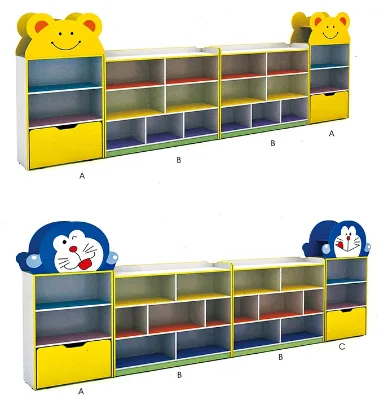 Cute Cartoon Design Cabinet Toy Bag Wardrobe