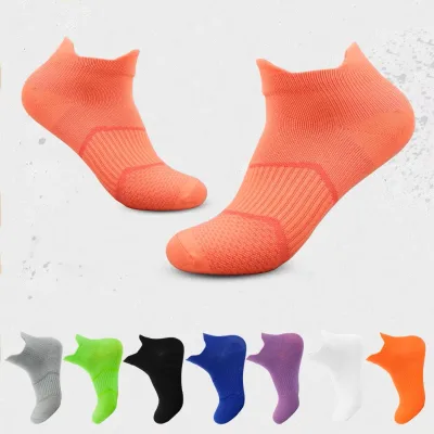 Wholesale Custom Logo Basketball Men Compression Cushion Athletic Socks Crew Grip Cycling Running Socks