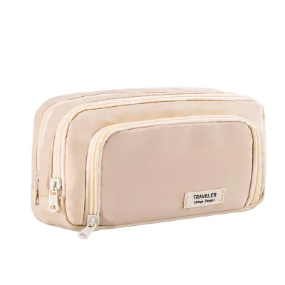 Hot Sale Big Capacity Stationery Bag Pencil Case LargeCapacity Pen Case Stationery Box Cosmetics Bag Portable Gifts