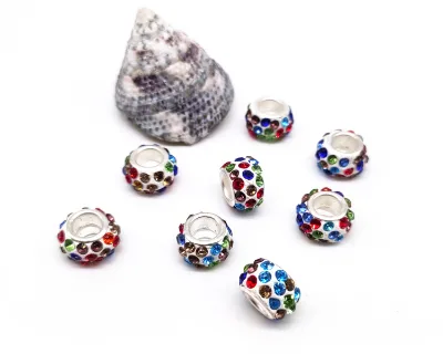 Latest design Crystal Sparkly beading and shim beading with focus bead pen keychain decoration DIY