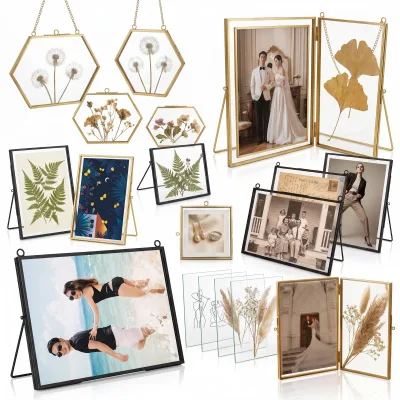 Glass Craft Print Photo Frame Pressed Flower Botanical Keepsake Hanging Display Halloween Wedding Decor Memorial Gift Wholesale