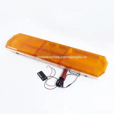 High Visibility Emergency Vehicle COB LED Amber Strobe Light Bar lights for different cars