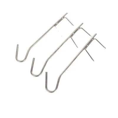New Stainless Steel Slaughter Hooks for Hanging Meat and Smoked Fish Hooks and Beef Shop Raw Beef Enlarged Metal Pointed Hook