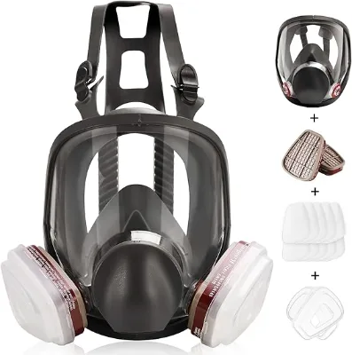 Full Face Respirator Industrial Antigas Chemical Respirator Mask With CE Certification