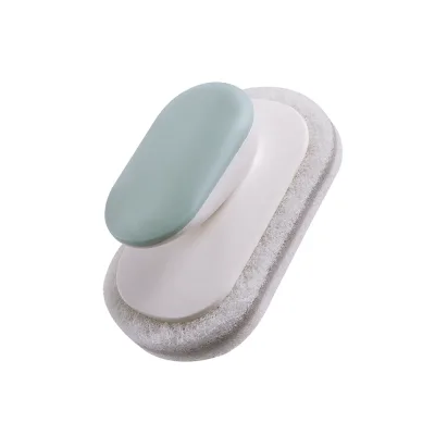 Household Kitchen Cleaning Sponge Brush Wash Dish and Pot Cleaner with Foam Customizable OEM Support