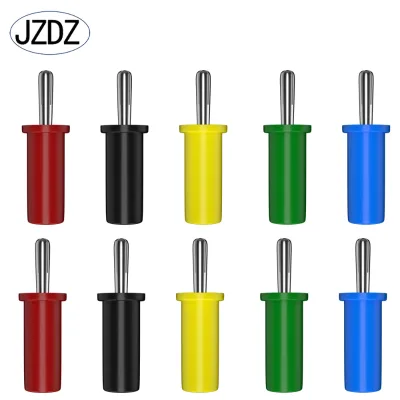 JZDZ 4mm Brass Nickel Plated Cross Pattern 4mm Welded Banana Plug J.10014
