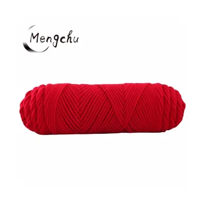 8ply 4mm Thick 100g Rugs Milk Cotton Wool Carpet Acrylic Tufting Yarn for Tufting Rug Craft Thread