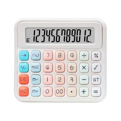 Trending Cute Color Electronic Digital Desktop Calculator New Design for Student Use in School and Office