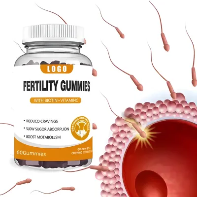 OEM Supplementary Vitamin Gummies for Fertility Multi Vitamin Folic Acid Gummies to Support Women's Prenatal Fertility Gummies