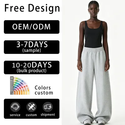 Side-seam Panel Straight-leg Mid Casual Pants Autumn Style Flowy Relaxed-fit Long Trousers Micro-elastic Premium Texture Trendy