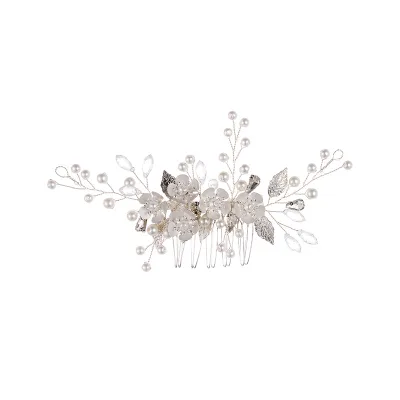 Wholesale Hot Selling Handmade Argent Bridal Hair Comb Clip,for Wedding Hair Accessories Brides Women