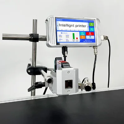 7 Inch Touch Screen Inject Printer Coding Machines Inkjet Printer With Conveyor Belt