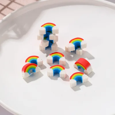 Customized Super Cute Rainbow Shaped Erasers Mini Rubber Erasers Designed for Children's Creative Art Projects