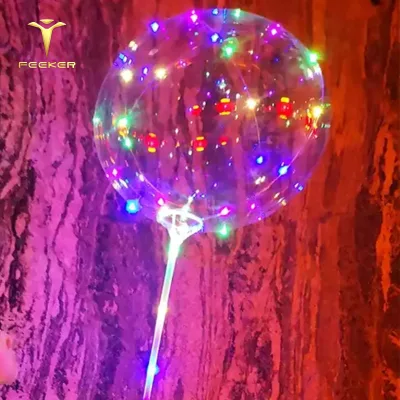 Ed Colorful Light Led Inflatable Walking Pet Wholesale Helium Aluminum Balloons Animal Balloon Bridegroom Ballons