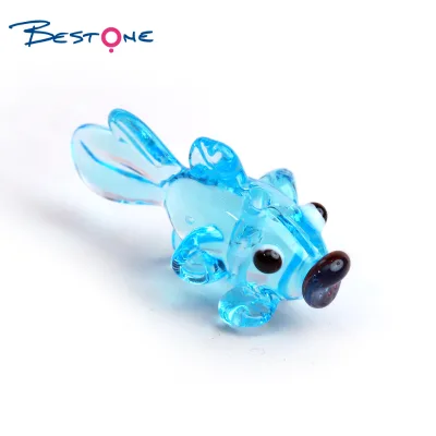 Bestone Animal Spacer Charms Handmade Goldfish Lampwork Glass Beads for Diy Jewelry
